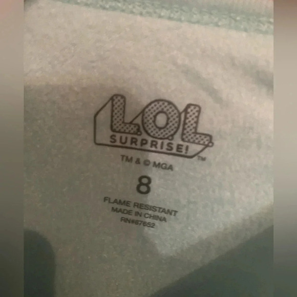 L.O.L. Surprise! Little Girls Top and Pajama, 2-Piece Set Size 8 & 4 NWT - Picture 4 of 4